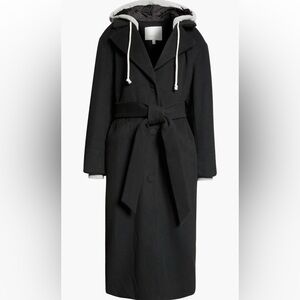 Cinq a Sept vander hooded longline coat